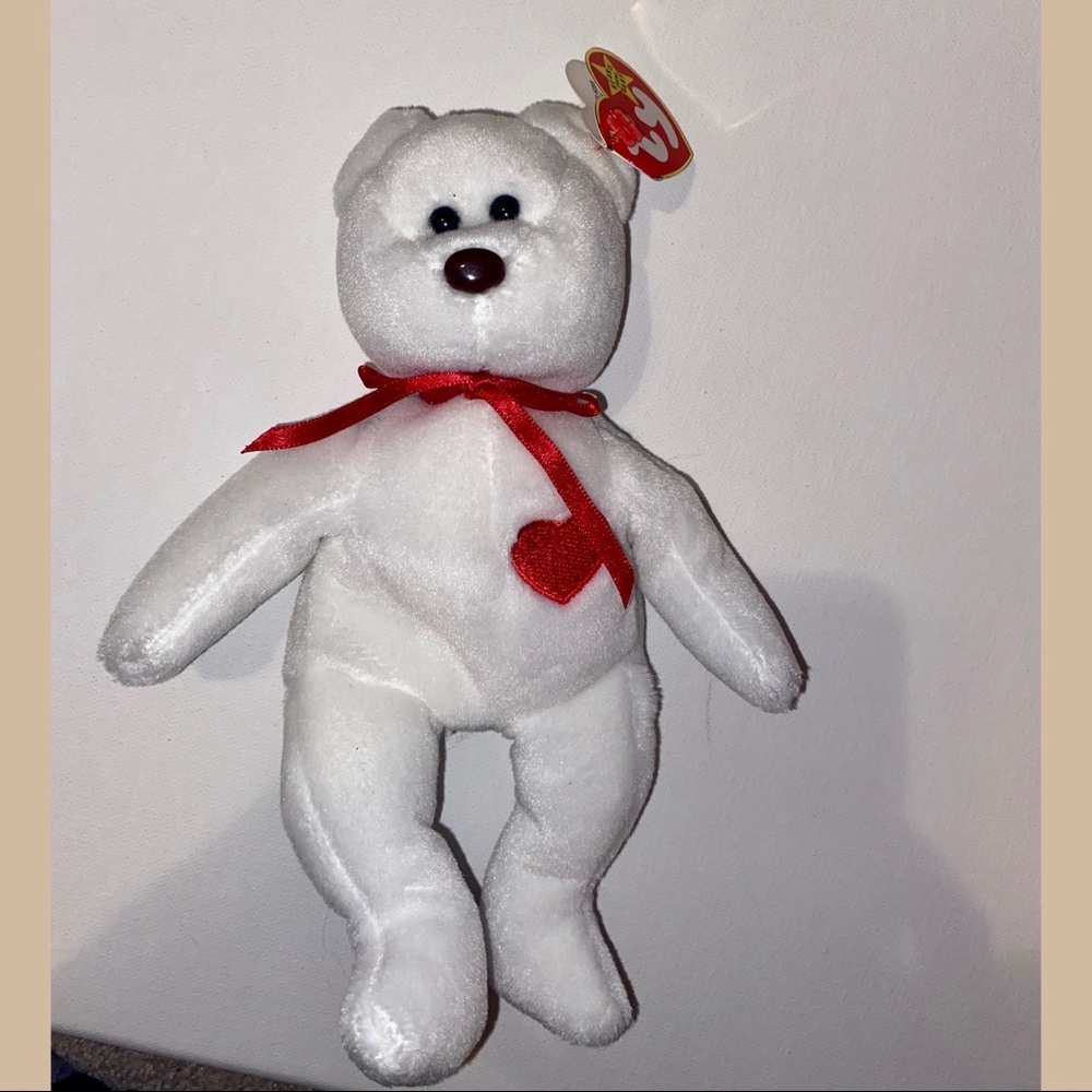 Vintage Ty Beanie Baby Valentino